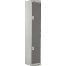 Dark Grey 2 Tier Locker 1800x300x300mm by Biocote