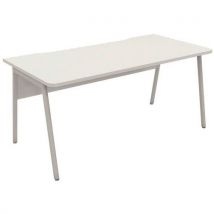 Ascend double straight desk 740x1600x800mm white