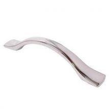 Touchpoint wave cabinet handle96mm centrespolished chrome