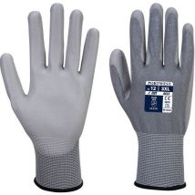 Grey pu gloves - level b cut-resistant - size 9 - portwest