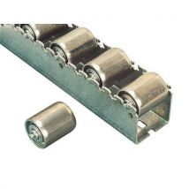 Steel roller rails centre-to-centre distance 96 mm l=3.6 m front cylindrical rollers