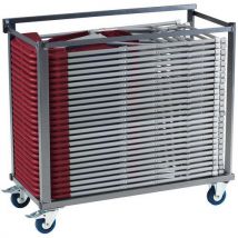 Trolley for folding chairs red total height: 850 mm total width: 1050 mm