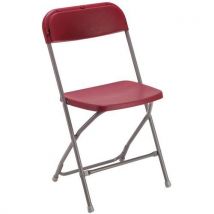 Box of 12 burgundy europa folding chairs