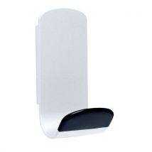 Steely magnetic coat pegs white