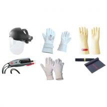 Ppe kit for checking the absence of low electrical voltage