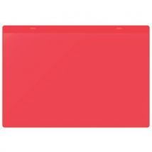 Red magnetic pocket for documents 310x215 mm