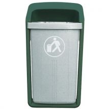 50-l outdoor bin grey/fir green