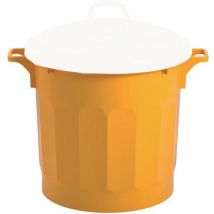 Food waste bin 75 l yellow