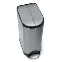 Simplehuman Brushed Steel Butterfly Pedal Bin 30L