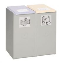 Modular two-part plastic sorting bin 40 l