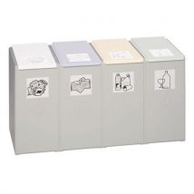 Modular four-part plastic bin 40 l
