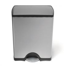 Simplehuman Brushed Steel Rectangular Pedal Bin 50L