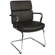 Retro Style Reception Chair Black by Teknik