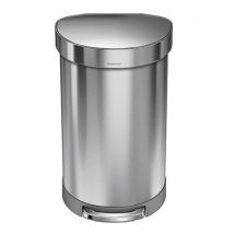 Simplehuman Brushed Steel Semi Round Pedal Bin 45L