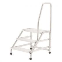 Fixed stepstool with handrail 3 steps