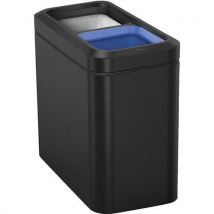 Simplehuman - 20L Slim Open Double Bin - Matte Black - Waste Separation