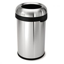Simplehuman Brushed Steel Bullet Open Bin 80L
