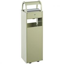 Kopa 6-l ashtray with 30-l bin cement grey - ral 7033