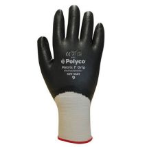 Pair of size 8 fully coated matrix nitrile gloves