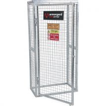 Galvanised Gas Cylinder Storage Cage 900x500x1800mm by Armorgard