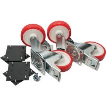 Armorgard - 6 inch heavy duty casters with fixing kit