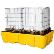 Prestige Polyethylene Double IBC Spill Pallet 1100L Capacity by Lubetech