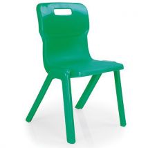 Titan One Piece Classroom Chair 4-6 Years Green