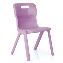 Titan One Piece Classroom Chair 8-11 Years Purple