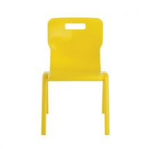 Titan One Piece Classroom Chair 8-11 Years Yellow