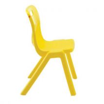 Titan One Piece Classroom Chair 14+ Years Yellow