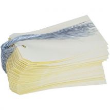 No. 6 swing tag 125 mm x 63 mm wire