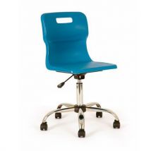 Titan Swivel Chair with Castors 6-11 Years Blue