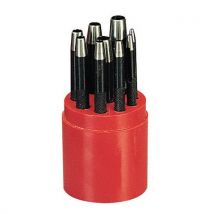 Set of 9 punches *390* lateral diam. 2 to 10 mm