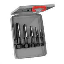 Set of 5 screw extractors two-way m5-m20