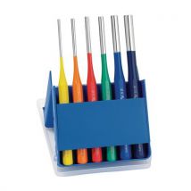 Set of 6 punches 3/4/5/6/8/10 mm colour