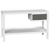 Bott - Dark grey welded bench with drawer steel top 910x1500x600mm