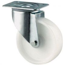 Nylon swivel castor capacity: 400 kg overall height: 240 mm