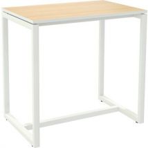 Easydesk standing height meeting table 114x75 cm beech top