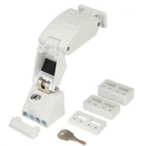 Jackloc lockable window retainer - white