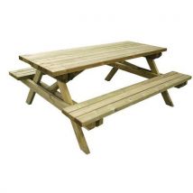 Picnic Table in Pine - Strong & Sturdy
