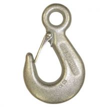 Clevis hook with medium-hard steel latch. C=5000 kg