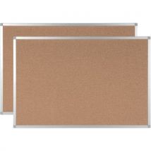 Cork noticeboard - hxw 75x105cm - bi-silque