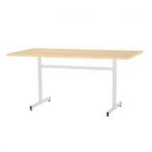 Rectangular cafeteria table beech