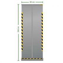 Roll-up protective screen width 80 cm