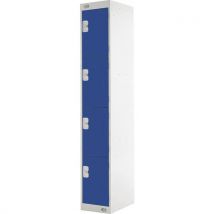 Blue 4 Tier Locker 1800x450x450mm by Biocote