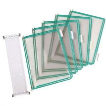 Tarifold starter wall unit with 10 green pockets