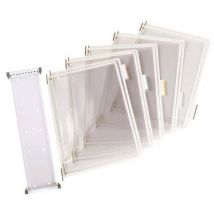 Tarifold starter wall unit with 10 white pockets
