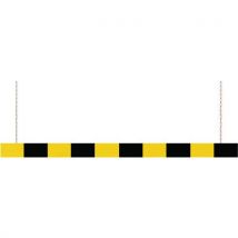 Yellow/black height restriction barrier 150x4000x20mm