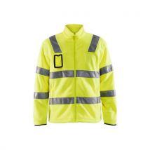 Fluorescent yellow high-visibility fleece jacket 5xl