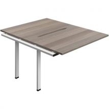 Grey oak/white 2-person bench extension +cut out -1200x800mm